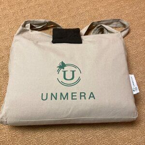 Unmera Acupressure Mat Pillow Set Beige Cotton White Lotus Spikes Relaxation